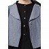 Executive abaya with attached jacket- Grey-Black